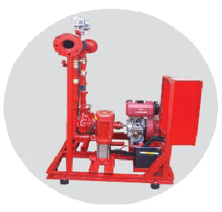 ماركة وطنى مضخة حريق ديزل 50 جالون مع جوكي 3 حصان