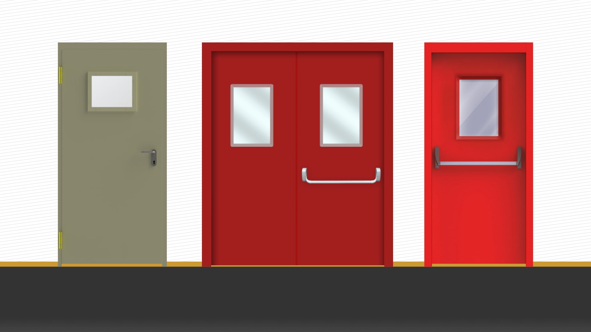 باب طوارئ مقاوم للحريق