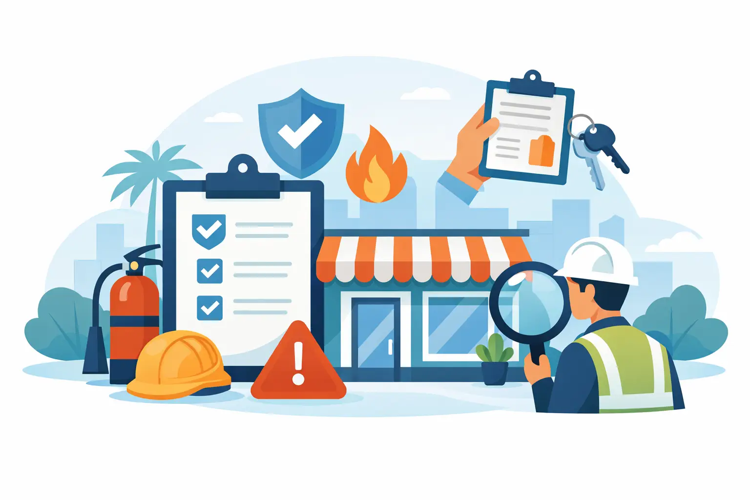 اشتراطات السلامة لرخصة محل بلدي